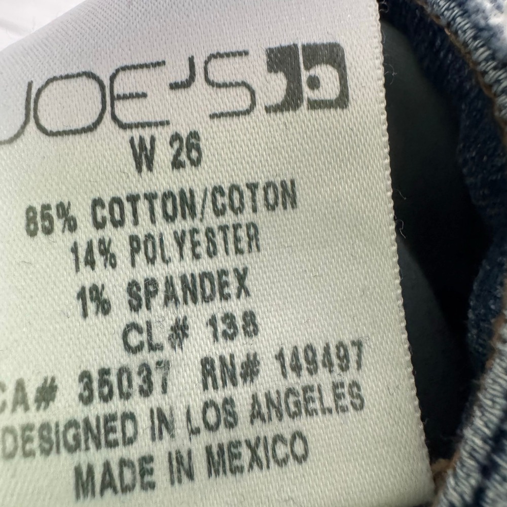 JOE'S JEANS Womens Size 26 Button Fly Distressed Skinny Jeans Medium Wash - Picture 3 of 7